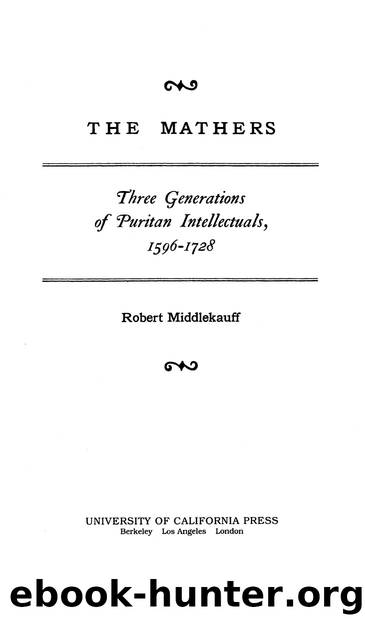 The Mathers By Robert Middlekauff Free Ebooks Download